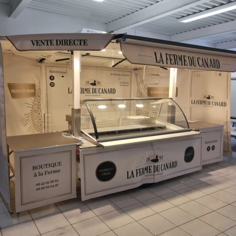 Remorque magasin accessible